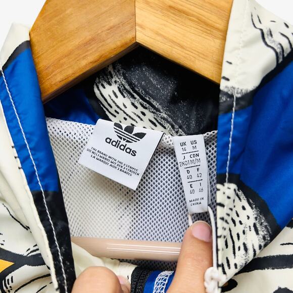 adidas Originals X Farm Three Stripe Track Jacket In Pineapple - Picture 6 of 11